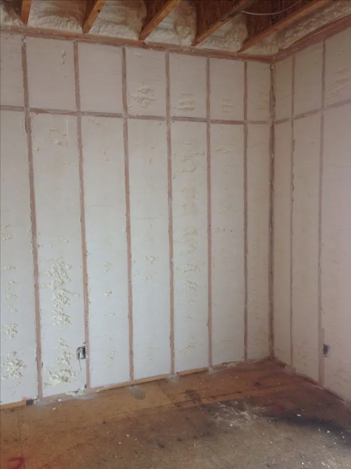 Spray foam insulation