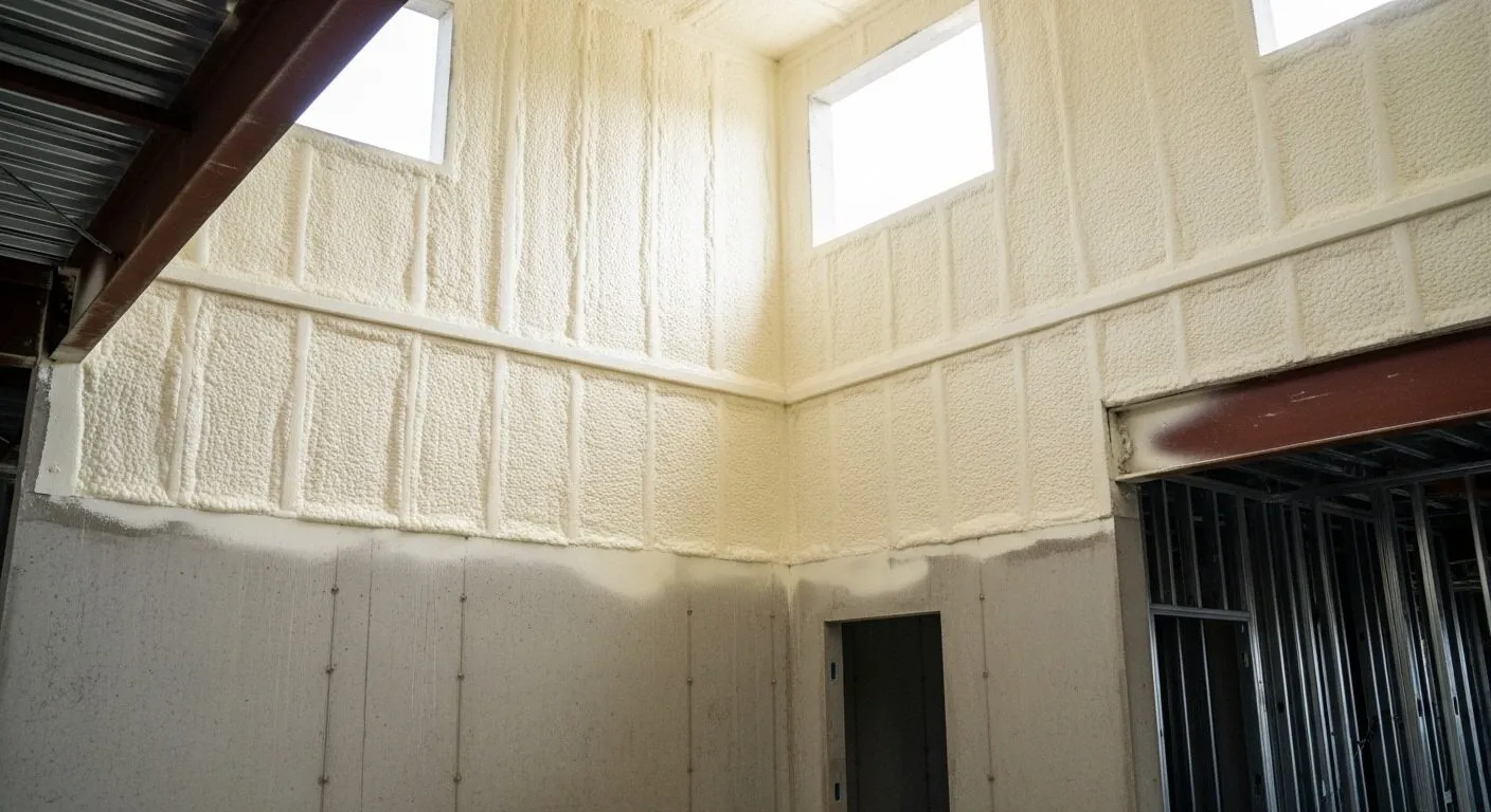 Closed-cell spray foam for moisture and air control Closed-cell spray foam for moisture and air control