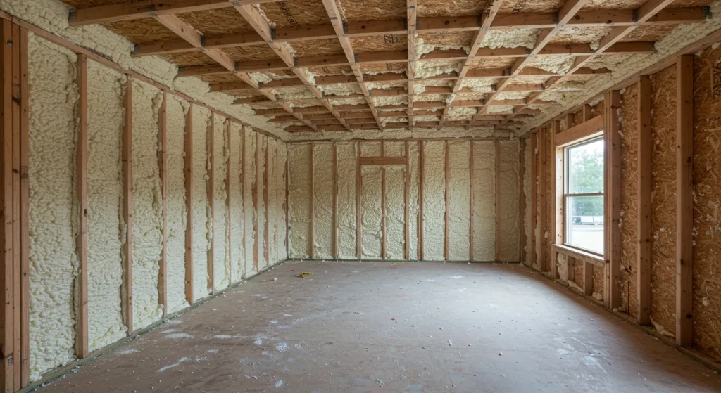 Residential insulation reducing attic heat transfer Residential insulation reducing attic heat transfer