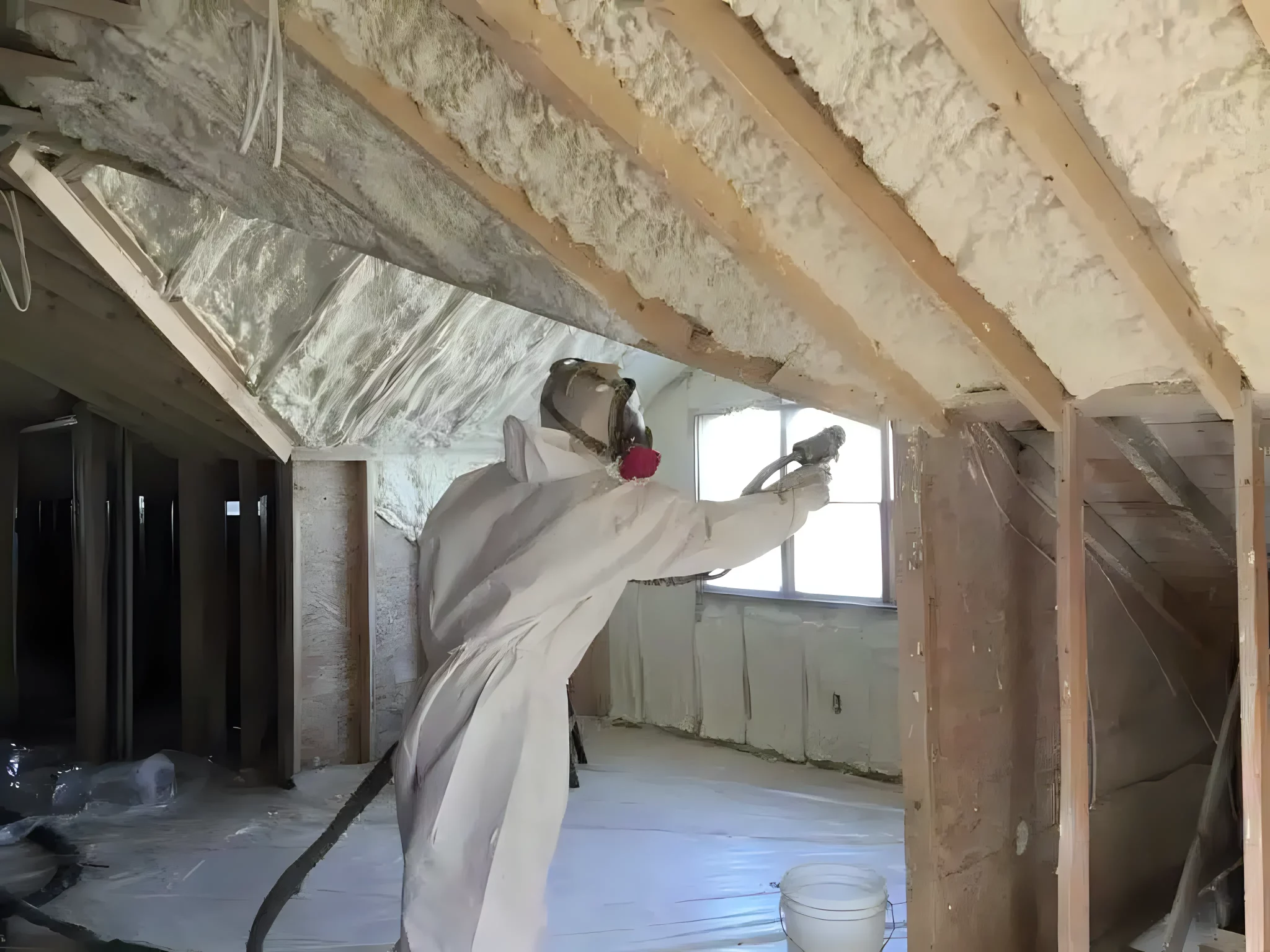 Open-Cell Spray Foam Irregular Areas Open-Cell Spray Foam Irregular Areas